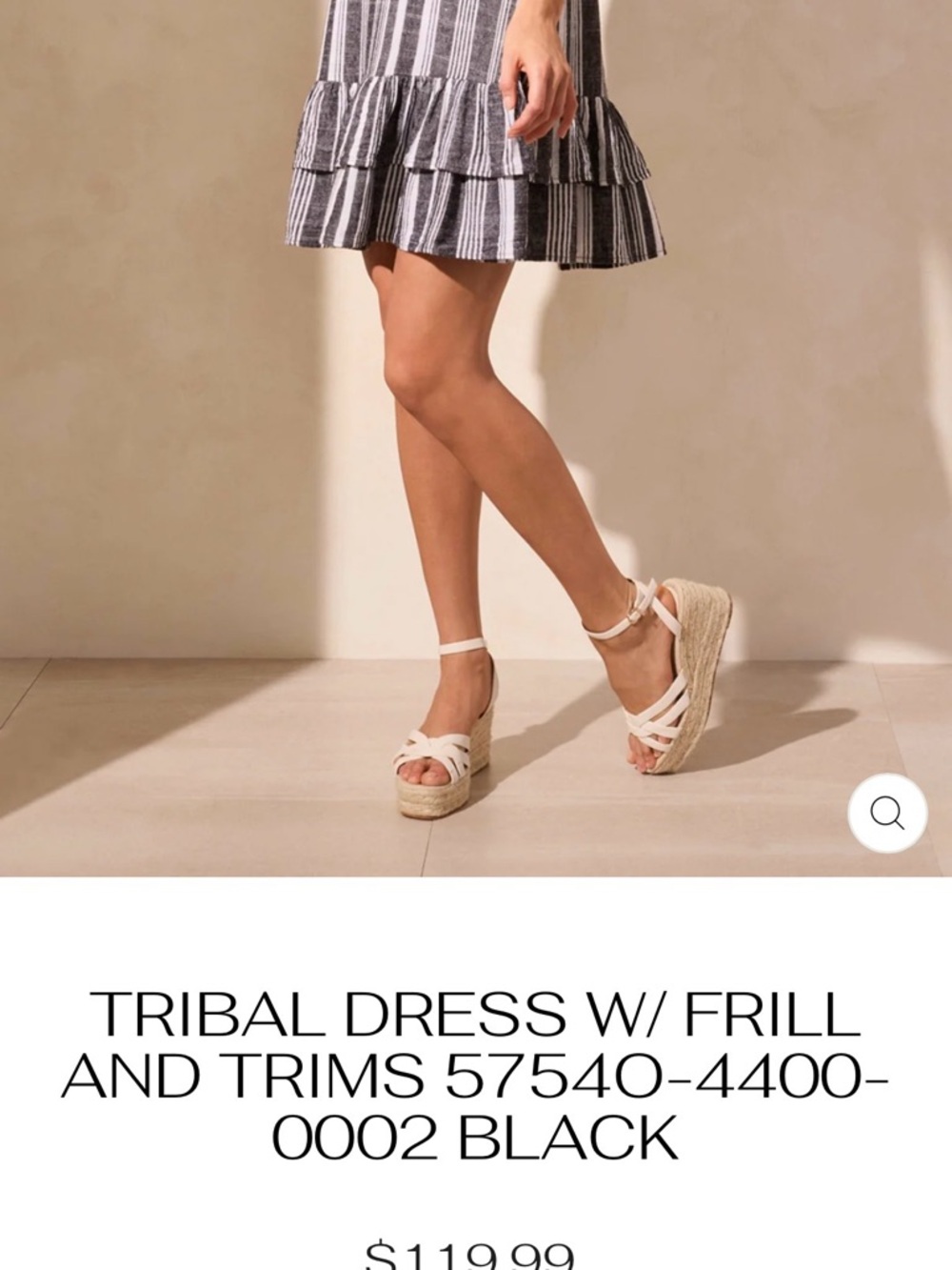 NWT Fit and Flare dress from tribal jeans XS - Picture 6 of 6